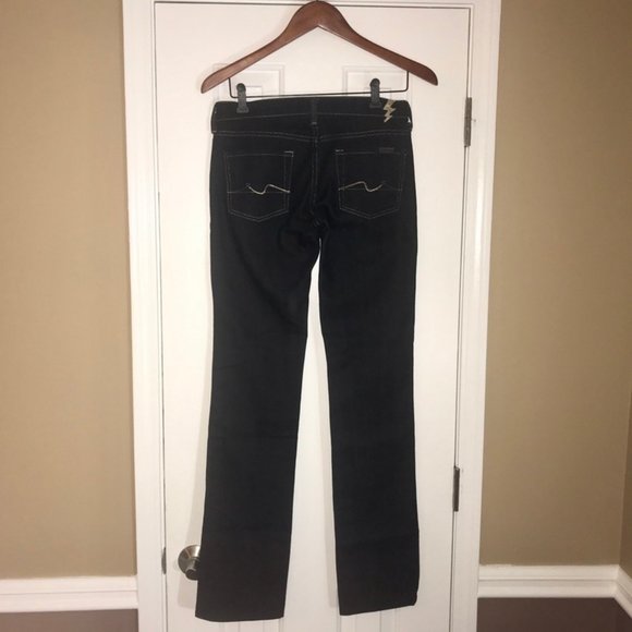 7 for All Mankind Womens Lowrise Straight Jeans - Picture 4 of 4
